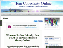 Tablet Screenshot of joincollectivityonline.com